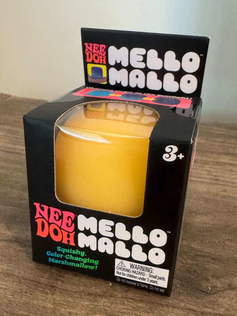 NeeDoh Mello Mallo Color-Changing Marshmallow Stress Toy - Yellow